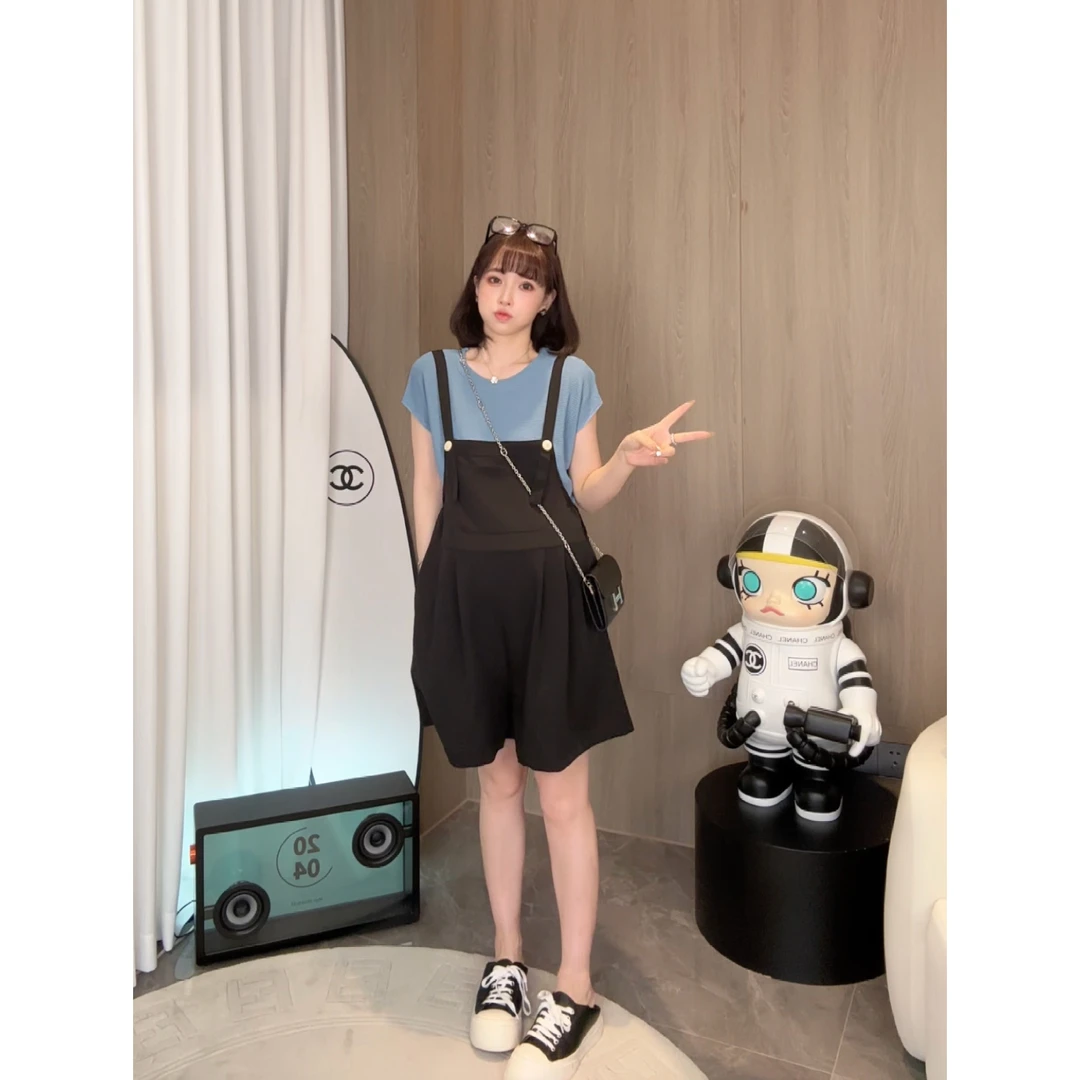 maodan/猫单【松露贝果】娜娜的孕期穿搭/孕妇装夏装显瘦背带裤