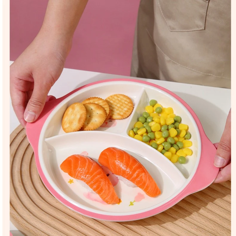 新疆发货，五和兔子三丽欧密胺餐具盆餐盘儿童宝宝碗辅食杯勺饭碗