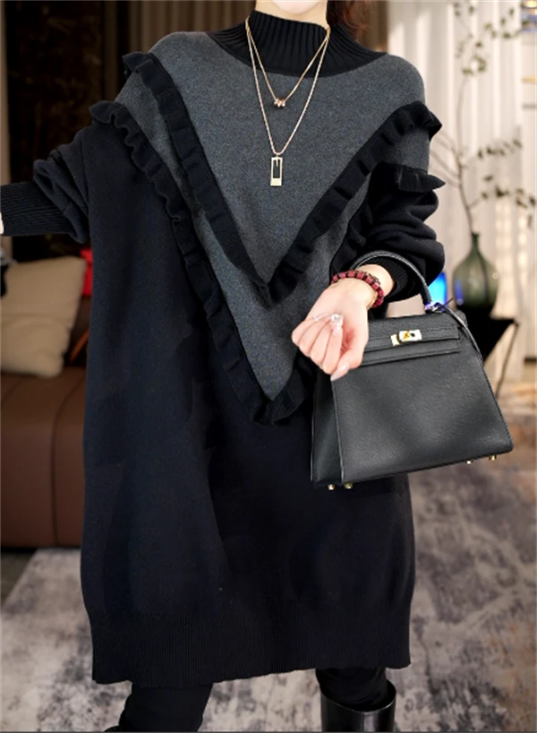 加厚保暖【初见美人】秋冬必备时尚上档次洋气高档毛衣上衣-5531#