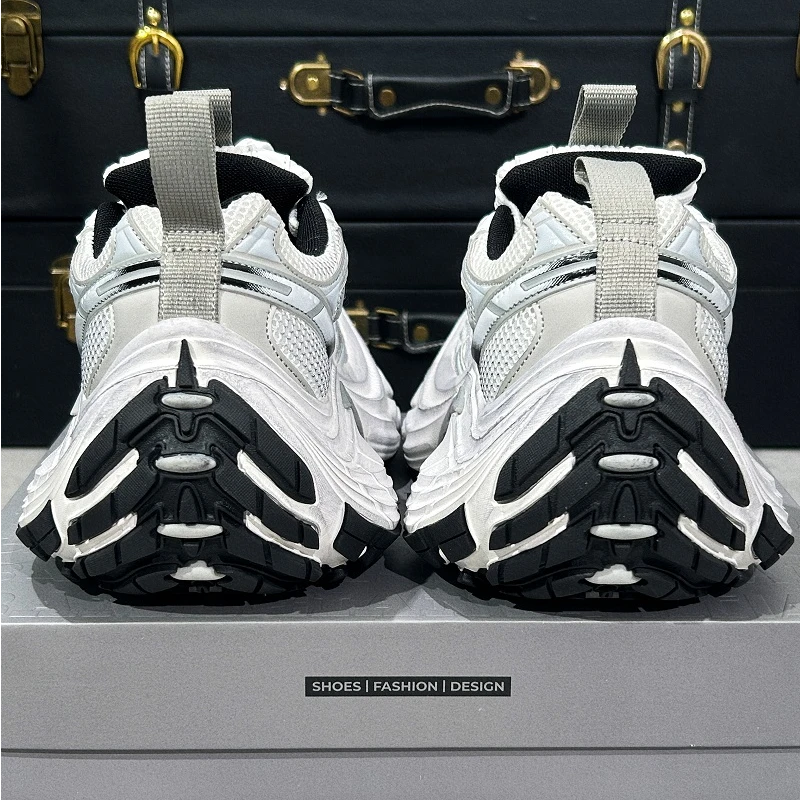 JK.ACGN10.0宽版夸张老爹鞋男女情侣款厚底增高网面透气休闲鞋潮