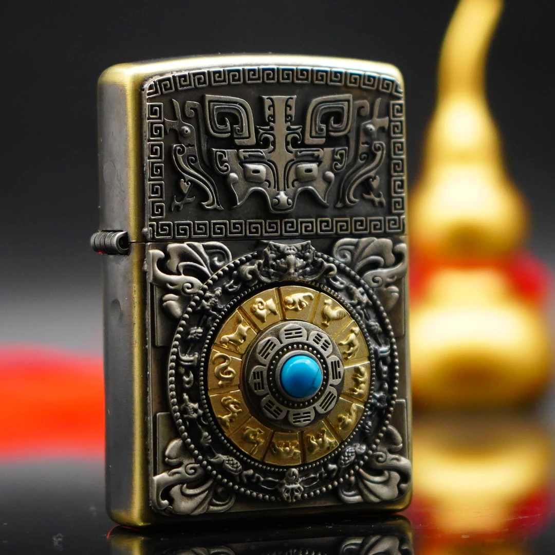 ZIPPO/之宝打火机XF 常规生肖九宫幸运罗盘   DY9902DK