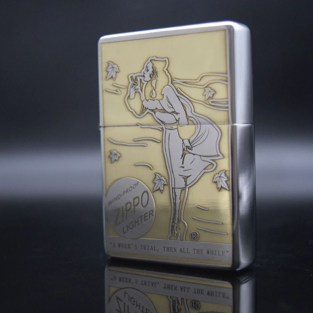 ZIPPO/之宝打火机XF37双色落叶风女DY9920DK