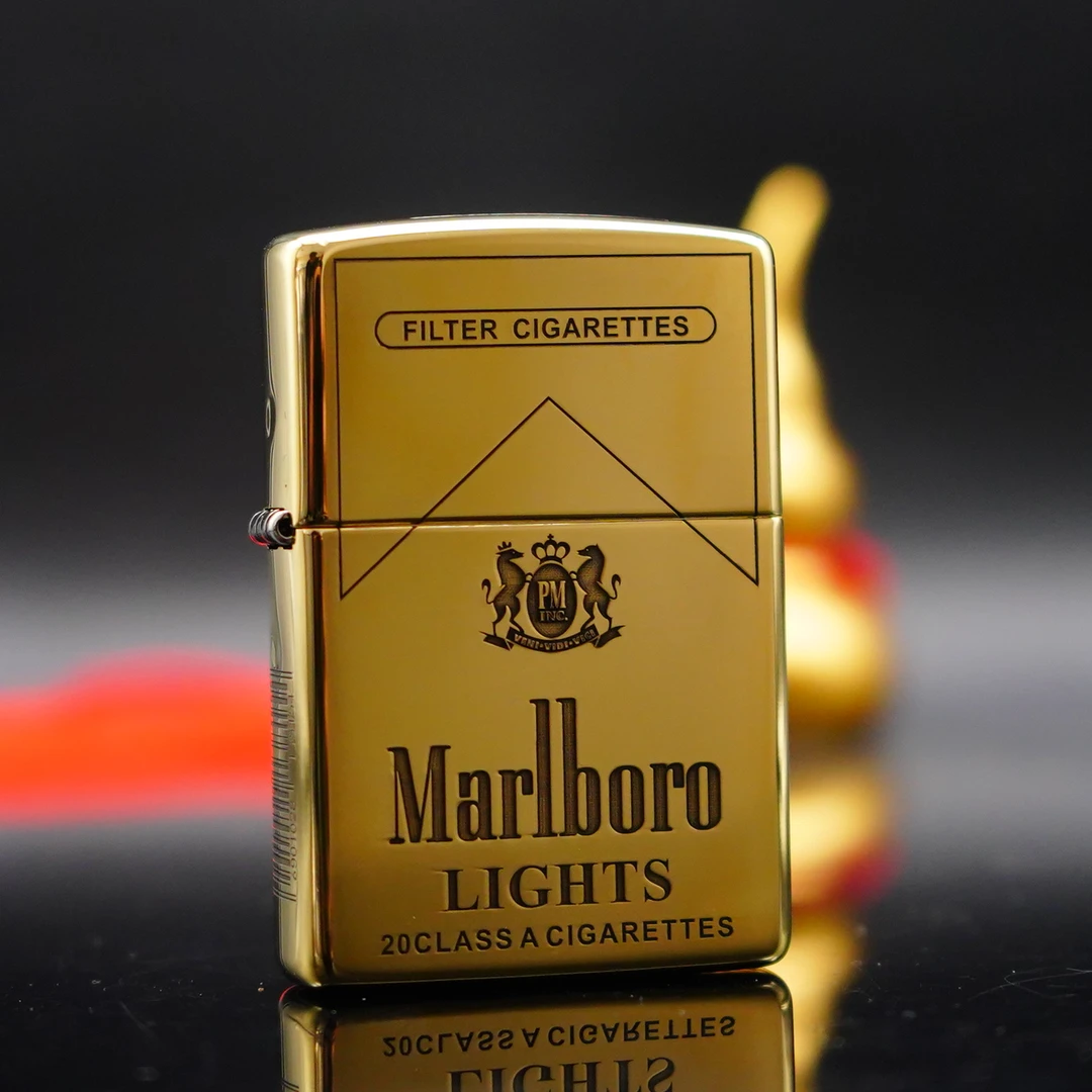 ZIPPO/之宝打火机XF 常规平底精雕万宝路会员   DY9902DK