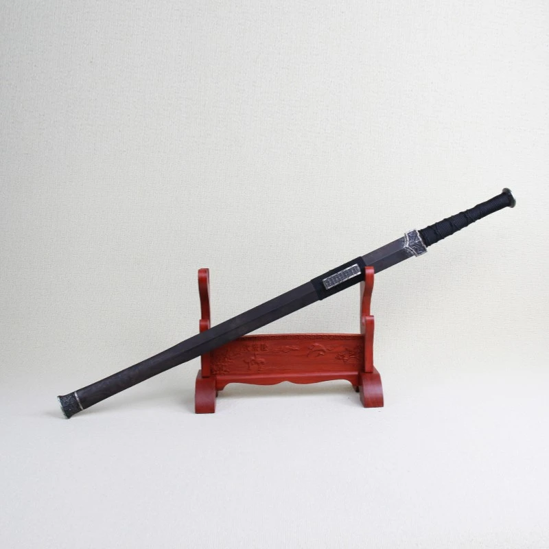 【陈师傅直播】云霄（黑檀） 龙泉沈广隆宝剑 未开刃