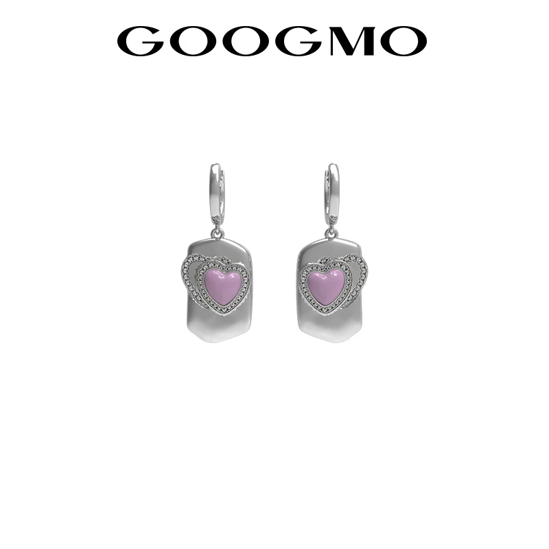 铜合金合成锆石耳饰 回想系列小众设计师耳坠