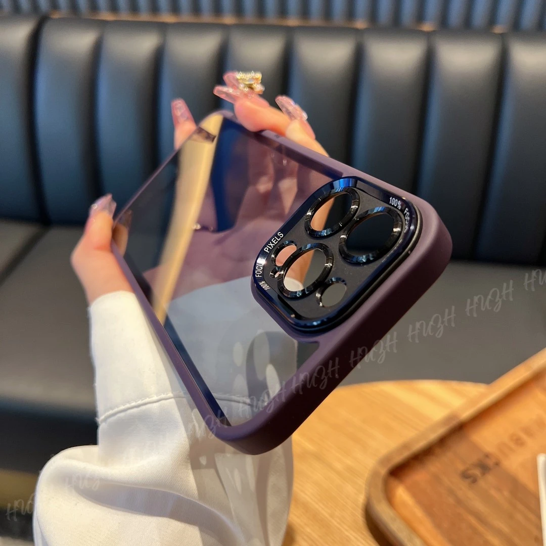 苹果14promax手机壳简约透明磁吸iPhone13pro/12保护套防摔网红潮