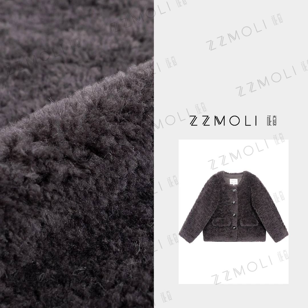 ZzMoLi征真 小香风气质100%绵羊毛外套女款加厚洋气衣服ZBY90123