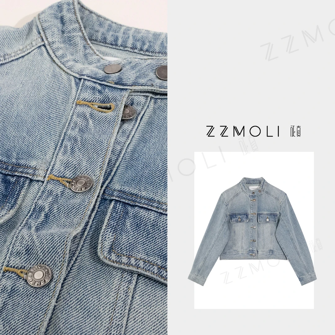 ZZMOLI“野拉萨”立体裁剪牛仔外套洋气休闲装女款时尚百搭ZBY90067
