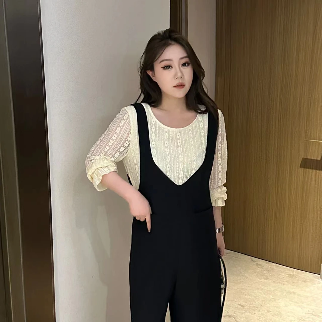 琪琪怪怪大码女装’‘青春洋溢’‘气质休闲阔腿裤+上衣T13263QD