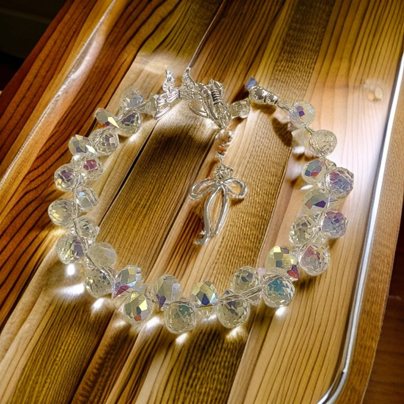 铁合金琉璃手链 创意手工琉璃树脂编绳手链时尚百搭男女手串轻奢