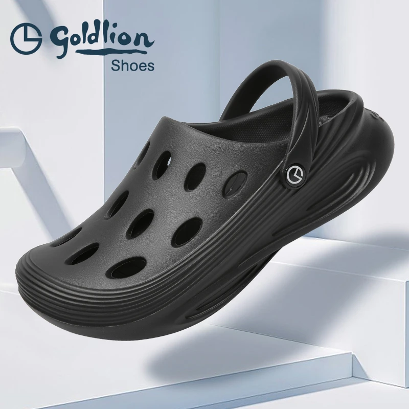 金利来2024夏季新款休闲洞洞鞋户外沙滩鞋凉鞋包头爆款拖鞋可外穿