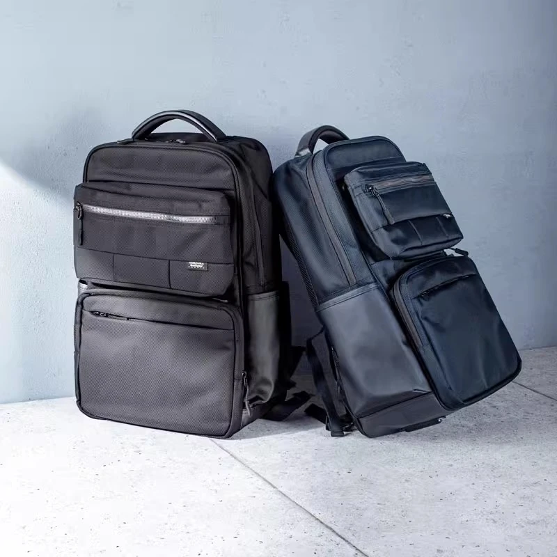 日本SANWA时尚分体电脑包双肩背包简约尼龙男士通勤大容量时尚女