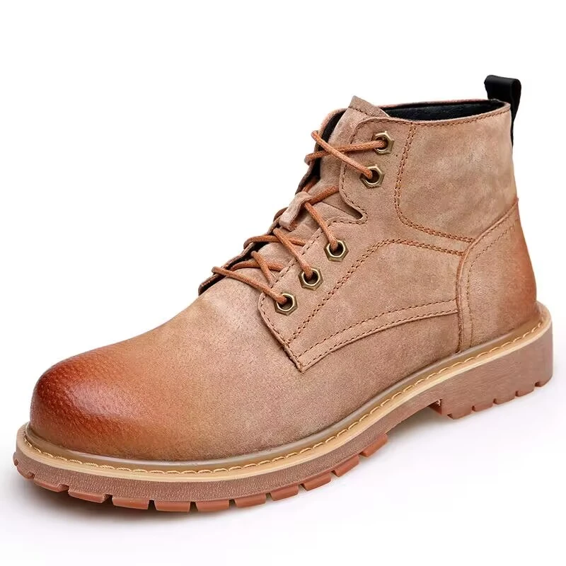 断码处理大码男鞋中帮加绒保暖马丁靴高帮英伦风皮靴男士大黄靴