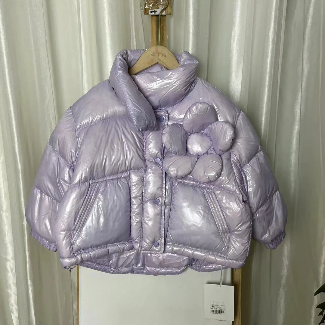 257紫色羽绒服2307