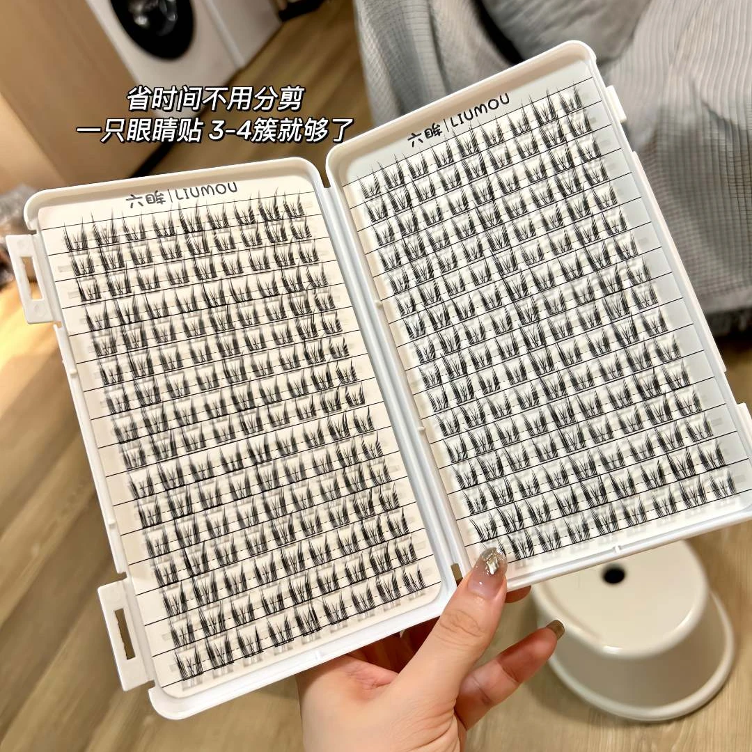 六眸大容量日系睫毛书猫耳朵大花卷三部曲太阳花下睫毛上睫毛混合