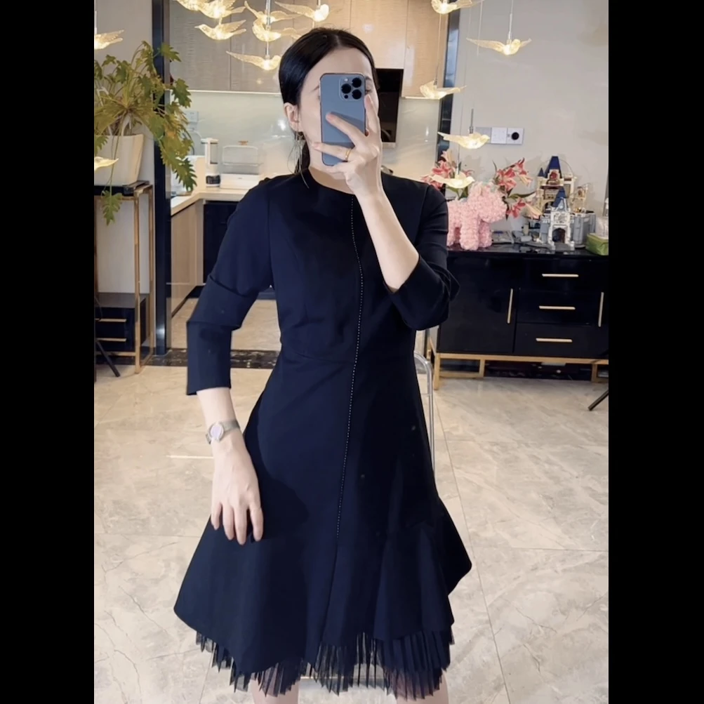 138【猪猪--孤品断码】气质轻奢时尚女装连衣裙法式女神收腰名媛