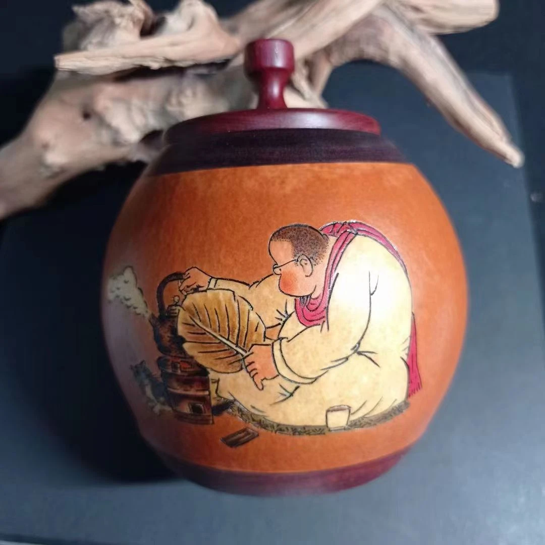 （直播间选品链接）淇棋手工葫芦工艺品把玩摆件个性手工小葫芦2号