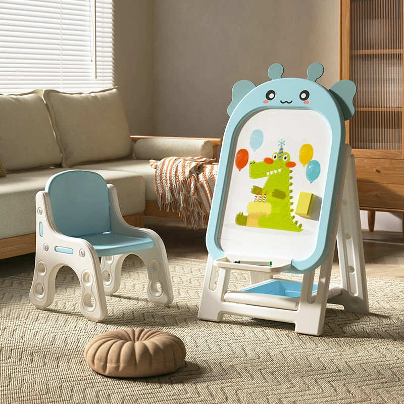 儿童画板可擦磁性涂鸦板幼儿写字板支架式家用无尘白板宝宝小黑板