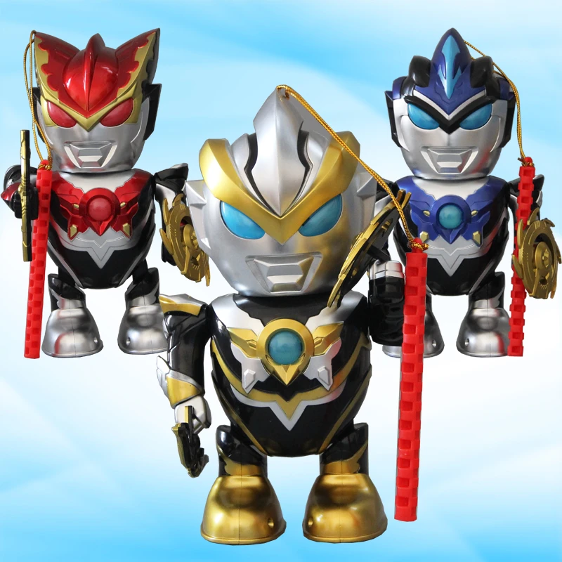 男孩卡通手提发光灯笼行走发声罗布奥特曼元宵中秋节新年男孩花灯