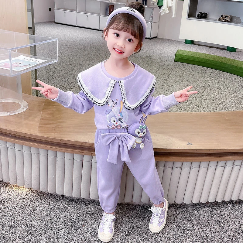 女童运动套装秋时髦儿童宝宝秋款星黛露童装女孩洋气秋装两件套