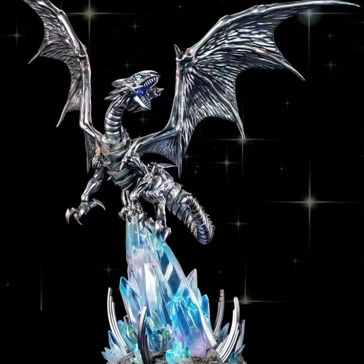 【全款现货】游戏王系列 可发光 青眼白龙  带地台 手办摆件