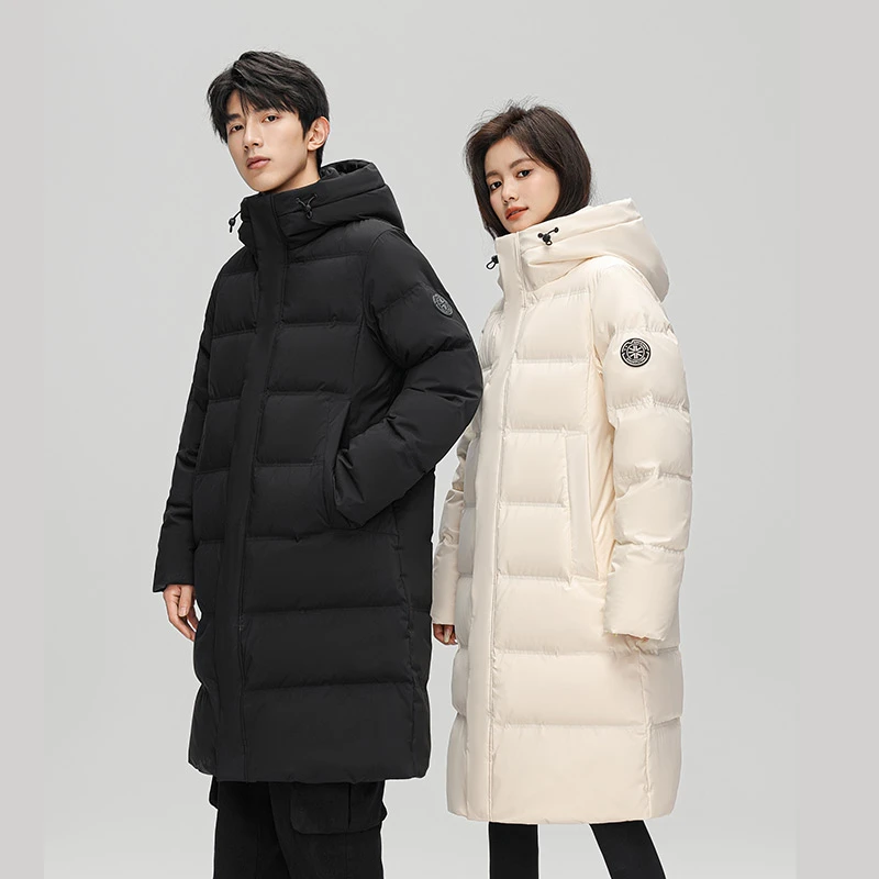 雪中飞户外长款连帽情侣羽绒服X40140908X--