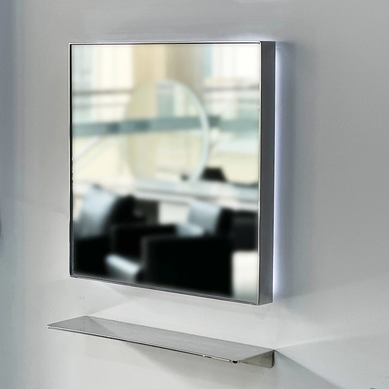 理发店镜子横挂剪发镜染烫镜带灯发廊专用美发店镜台网红高端化妆