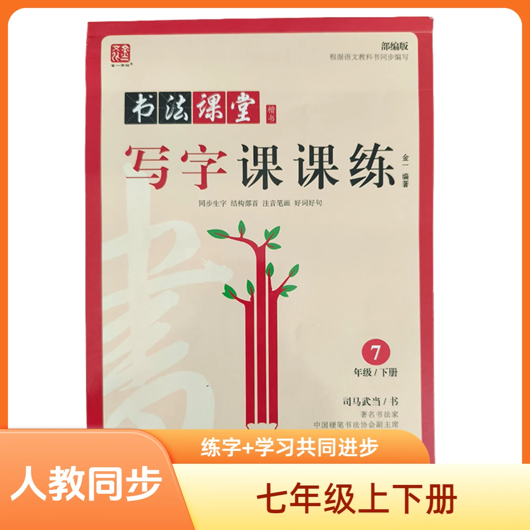 1一到8八年级同步字帖语文人教版练字帖初中生带临摹纸书法课堂