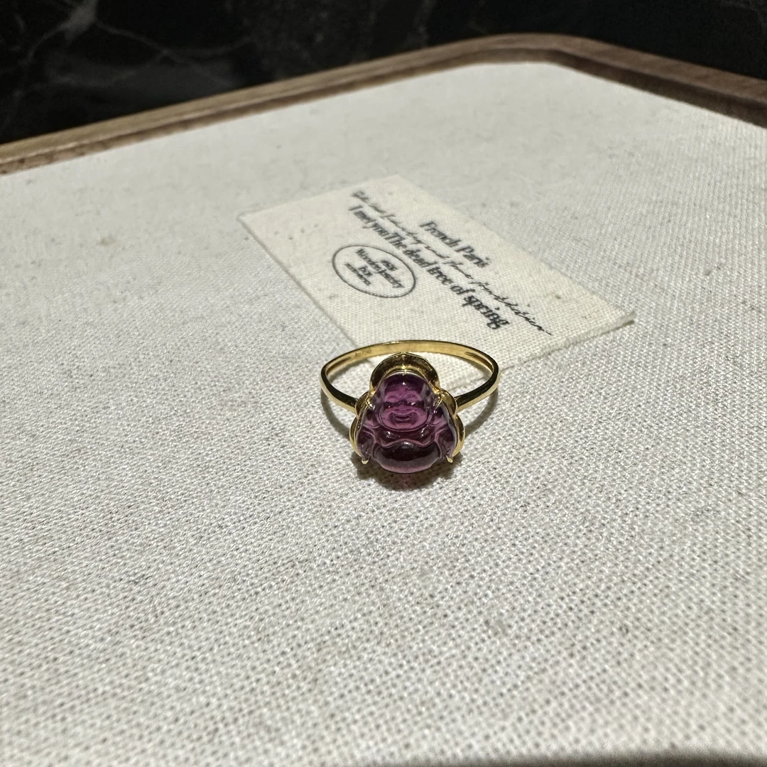 非金属仿水晶戒指 Ananstudio必喜佛公戒指  多样性发货