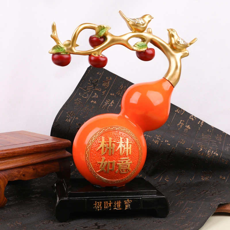 【戴米安】家居饰品葫芦摆件入户玄关装饰客厅酒柜电视柜摆件