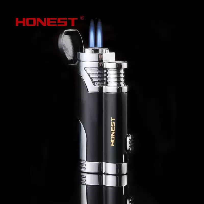 百诚双直冲防风打火机创意个性金属充气打火机