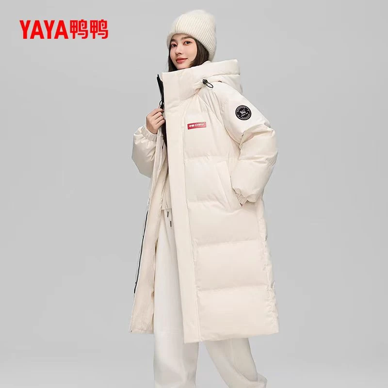 YAYA/鸭鸭【中国时空道宇联名】2024新加厚男女同款长款过膝羽绒服