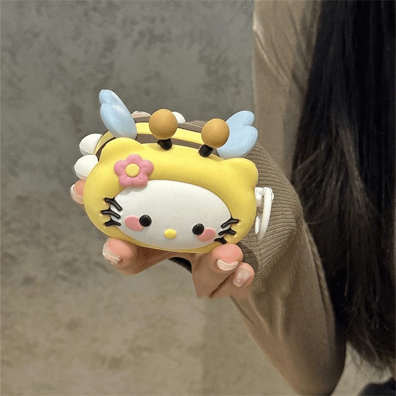 可爱小蜜蜂helloKitty适用airpods4保护套airpodspro2pro3耳机壳