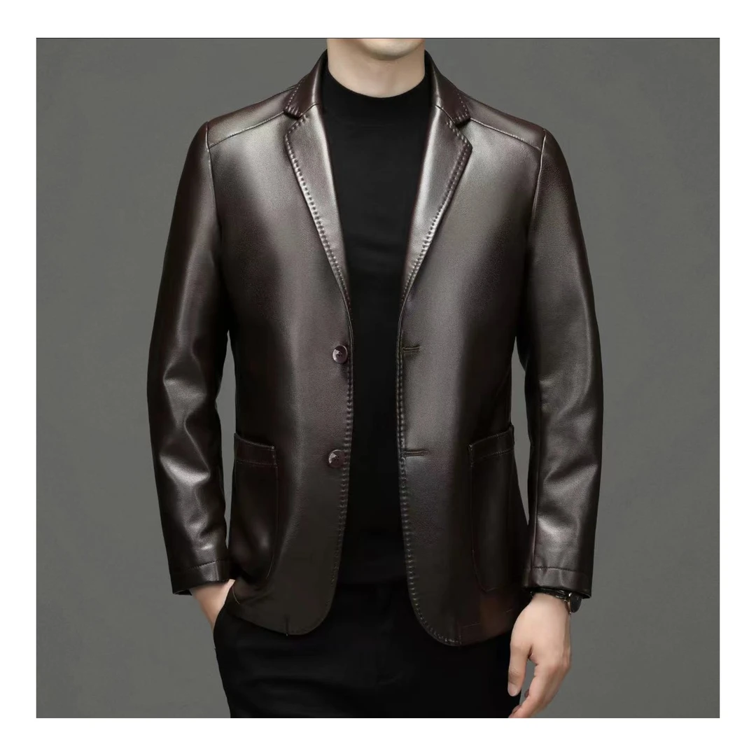 【M】男士休闲商务经典皮西服外套上衣M1#1233