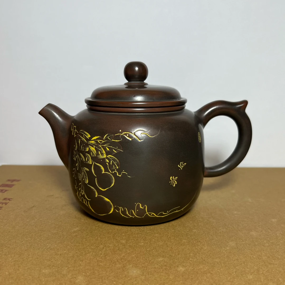 广西钦州坭兴陶茶壶匏尊壶手工茶具240～300cc