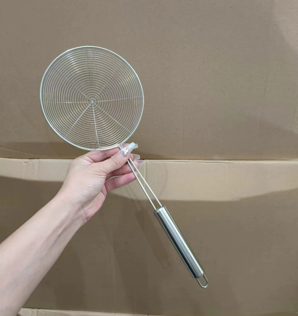 全钢家用加厚过滤网漏勺捞勺单支装