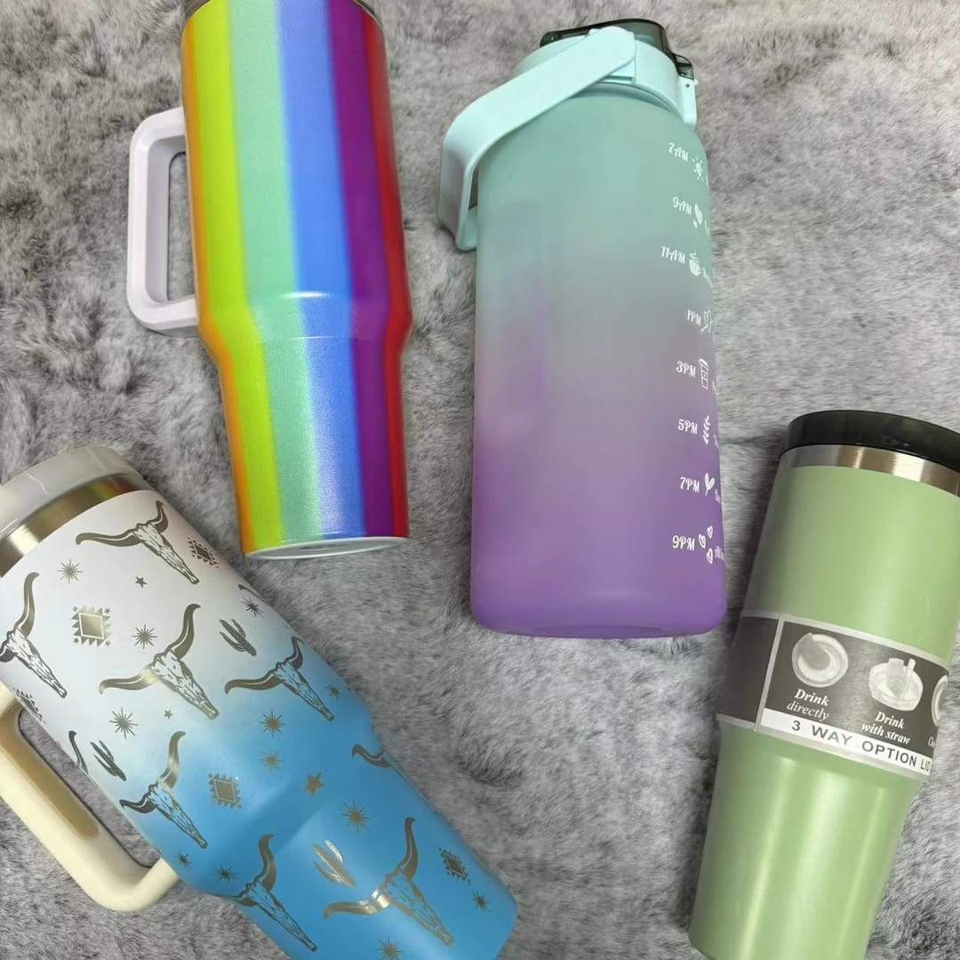 准新品  【款式颜色乐拍】大容量水壶水杯 运动户外便捷式携带水杯