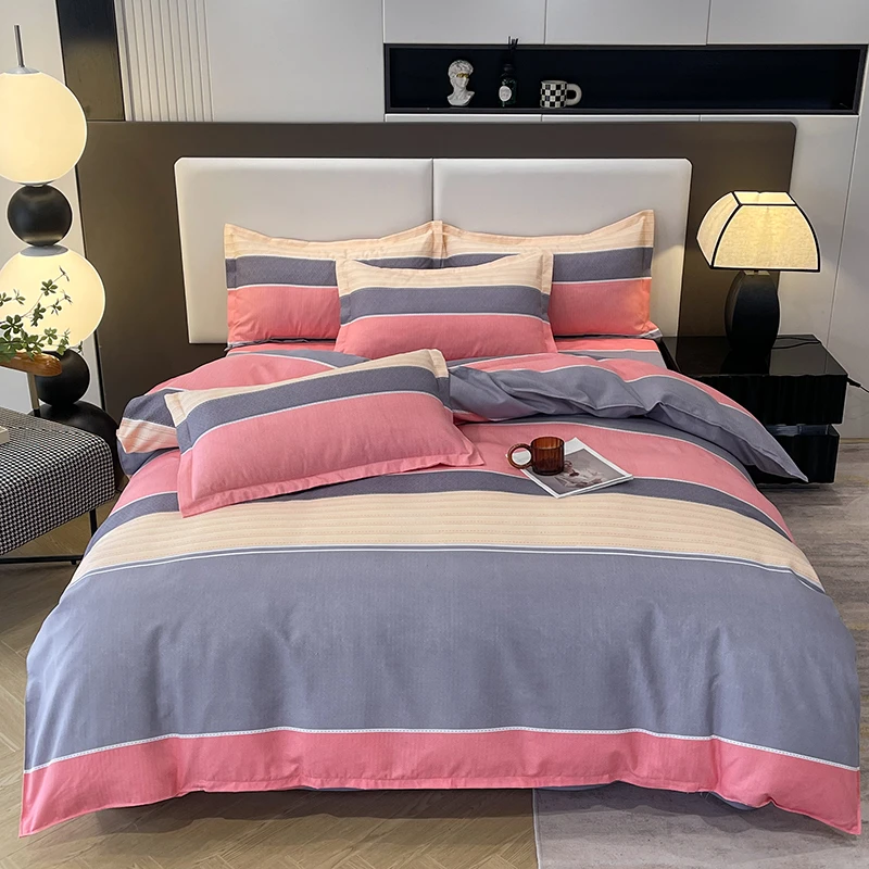 简约加厚亲肤南通高档双人被套床单被套单人学生床上床套四件套
