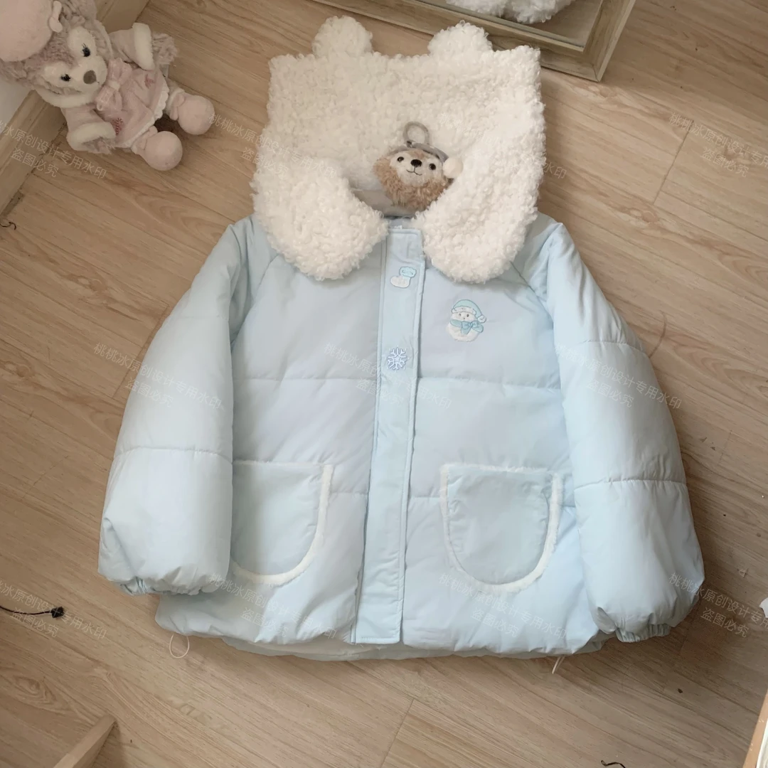 【原创小熊雪人棉服】甜美可爱冬季棉服