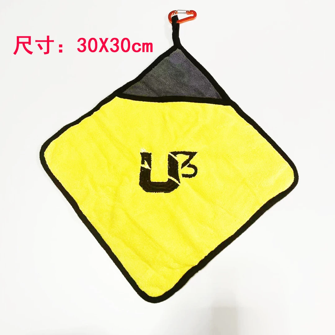 加厚钓鱼毛巾双面两层加厚擦手吸水