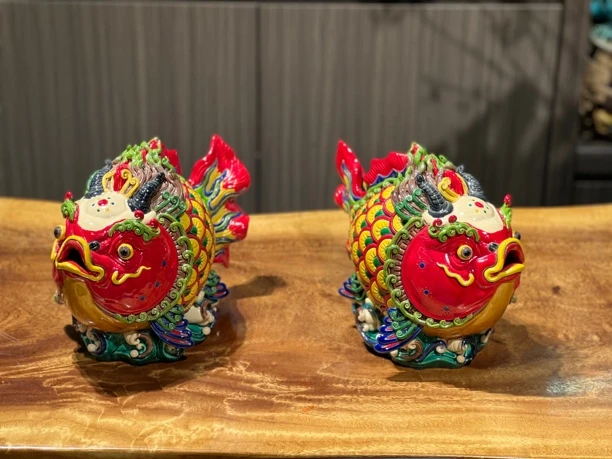 【金玉满堂】陶瓷作品32*21*25家居公司会所礼品餐厅手工好寓意摆件