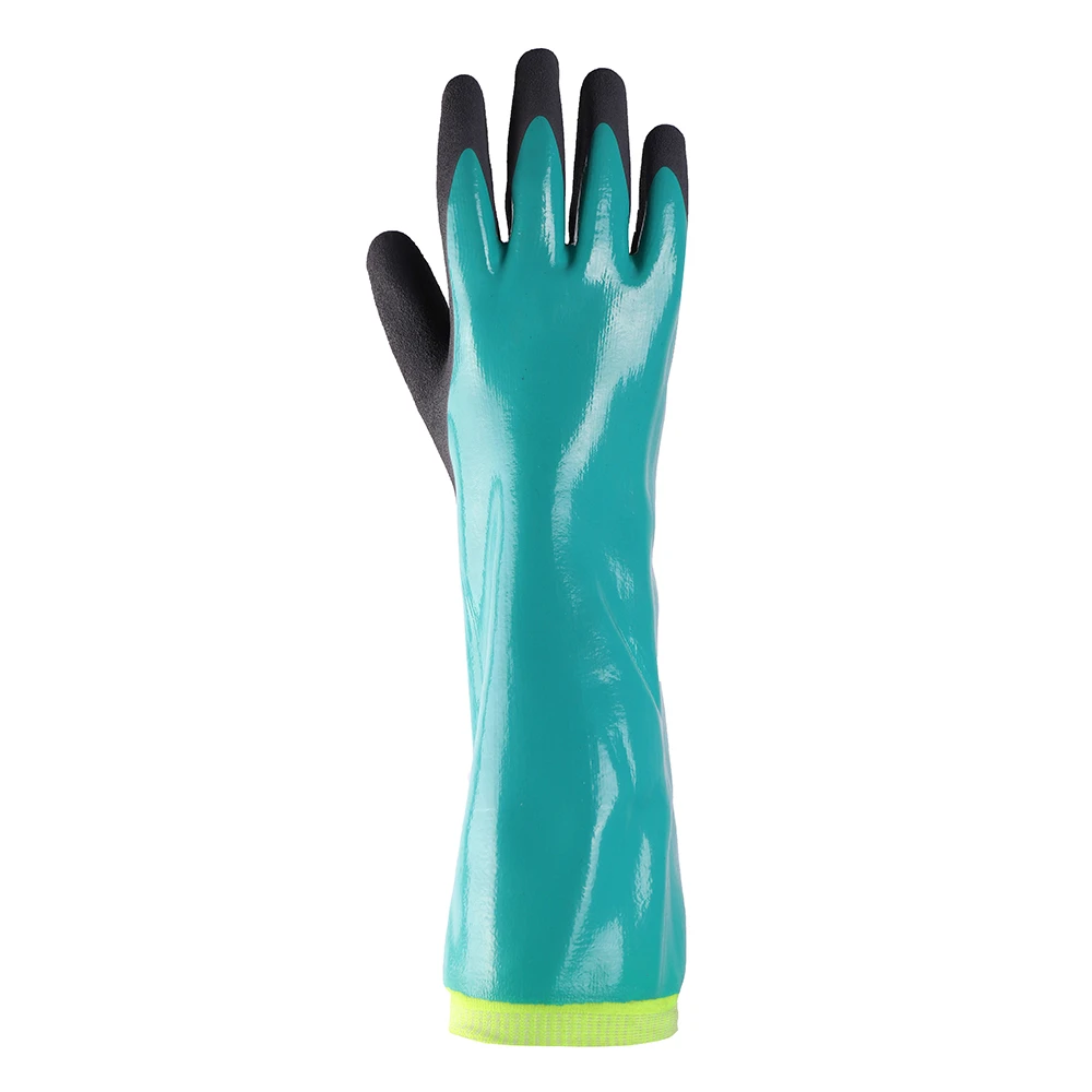 工作水产加工杀鱼防刺防水防油防滑丁腈化工加厚加长耐磨劳保手套