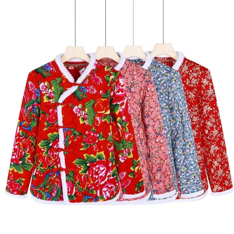 23冬季国风碎花棉衣145小个子网红花棉袄309民族风20岁-30岁