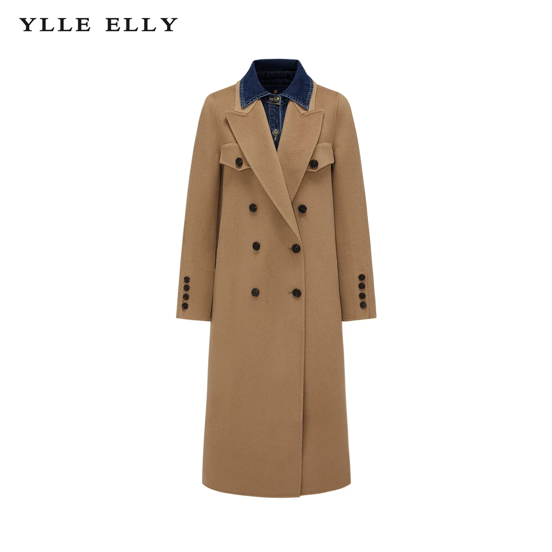 【籽言专属】秋冬女驼色毛呢外套Y426306920