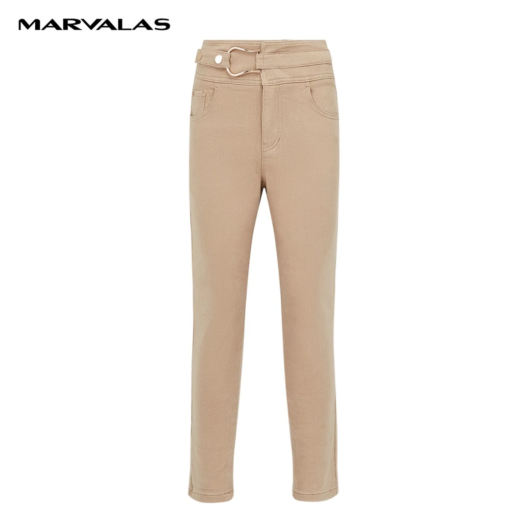 【辛小北专属】M103302071曼德诗牛仔裤休闲裤女士秋冬修身