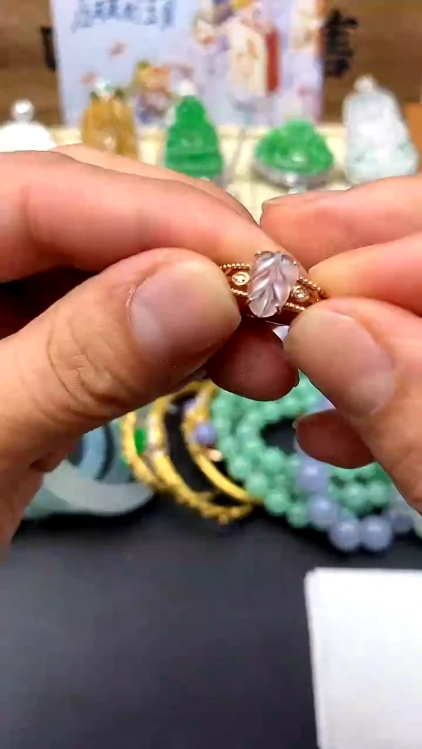 【闪购商品】翡翠戒指18K金镶嵌298-中国好珍宝