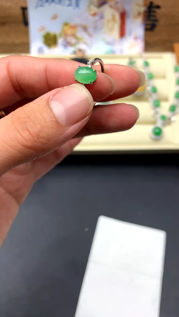 【闪购商品】翡翠戒指18K金镶嵌267-中国好珍宝