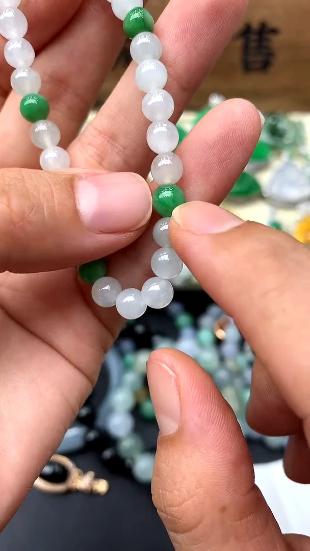 【闪购商品】翡翠手串未镶嵌66-中国好珍宝