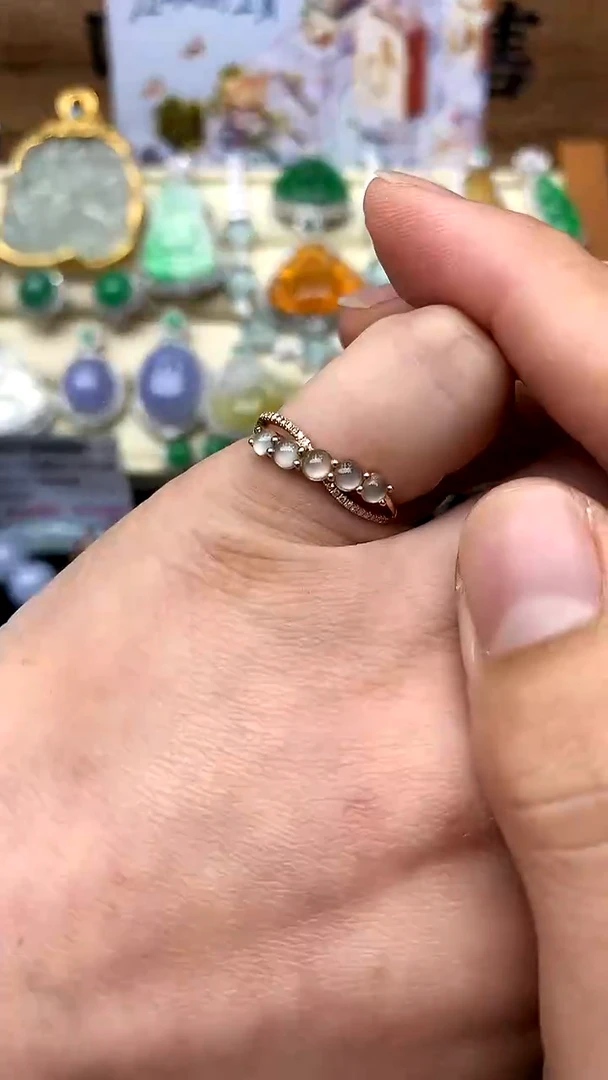 【闪购商品】翡翠戒指18K金镶嵌233-中国好珍宝