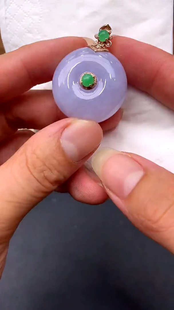 【闪购商品】翡翠颈饰18K金镶嵌220-中国好珍宝